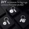 259 Pieces Inspirational Motivational Keychains Charms Bulk Inspirational Words Charms with Open Jump Key Rings for Various DIY Necklaces, Bracelets